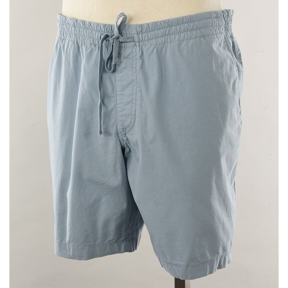 THE MENS STORE Blue Pull On Cotton Poplin Drawstring Dock Shorts 38 NWT